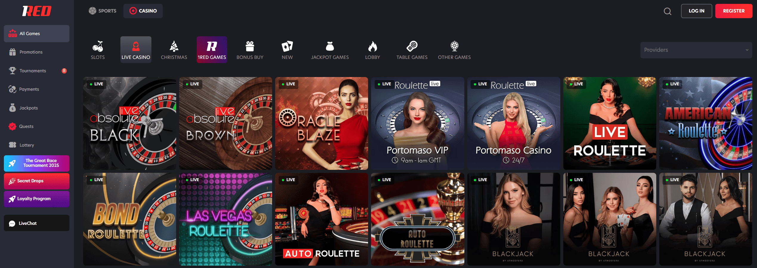 Live Dealer Cashback